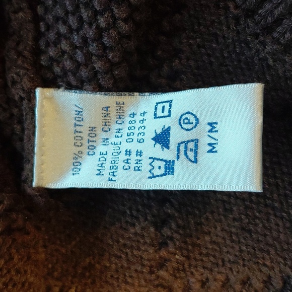 Lands' End Women's Brown Cardigan Sweater - Picture 5 of 5